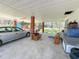 Covered patio with brick columns, offering extra outdoor space at 11253 Old Pee Dee Rd., Hemingway, SC 29554