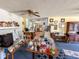 Living room with hardwood floors and fireplace at 11253 Old Pee Dee Rd., Hemingway, SC 29554