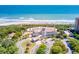 Aerial view of oceanfront resort with beach access at 1313 Villa Marbella Ct. # 101, Myrtle Beach, SC 29572