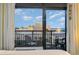 Relaxing balcony featuring comfortable seating and a scenic view of the city and ocean at 1501 S Ocean Blvd. # 811, Myrtle Beach, SC 29577