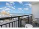 Relax on the balcony with panoramic views of the beach and ocean at 1501 S Ocean Blvd. # 811, Myrtle Beach, SC 29577