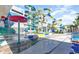 Have fun at the water park featuring slides and a splash umbrella at 1501 S Ocean Blvd. # 811, Myrtle Beach, SC 29577