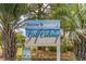 Welcome sign for Golf Colony community, showcasing the community name at 1891 Colony Dr. # 13D, Surfside Beach, SC 29575