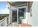 Relaxing balcony with seating and sliding glass doors at 2501 S Ocean Blvd. # 1219, Myrtle Beach, SC 29577
