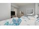 Guest bedroom with twin beds and ocean view at 2501 S Ocean Blvd. # 1219, Myrtle Beach, SC 29577