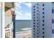 Stunning ocean view from condo balcony at 2501 S Ocean Blvd. # 1219, Myrtle Beach, SC 29577