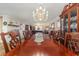 Formal dining room with chandelier and wood table at 2647 Coats Rd., Loris, SC 29569