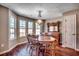 Bright dining room features a wood table, chairs, and built-in hutch at 357 Encore Circle, Myrtle Beach, SC 29579