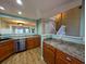 Kitchen with stainless steel appliances and granite countertops at 437 Red Rose Blvd. # 5, Pawleys Island, SC 29585