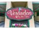 The Verandas by the Sea building sign at 501 S Ocean Blvd. # 507, North Myrtle Beach, SC 29582