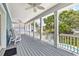 Spacious deck overlooking the pool and backyard at 5907 Haskell Circle, Myrtle Beach, SC 29572