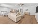 Open living room and dining area with hardwood floors at 5907 Haskell Circle, Myrtle Beach, SC 29572