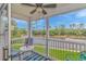 Relaxing balcony overlooking the waterway, complete with seating at 638 Waterway Village Blvd. # 16G, Myrtle Beach, SC 29579