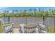 Enjoy water views from this deck with comfy seating at 638 Waterway Village Blvd. # 16G, Myrtle Beach, SC 29579