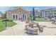 Community patio with picnic tables and grills at 638 Waterway Village Blvd. # 16G, Myrtle Beach, SC 29579