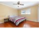 Bedroom with a queen bed and hardwood floors at 709 63Rd Ave. N, Myrtle Beach, SC 29572