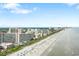 Aerial view of beachfront property and beach at 7500 N Ocean Blvd. # 6145, Myrtle Beach, SC 29572