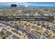 Aerial view of townhomes near the beach; short-term rentals permitted at 800 Deer Creek Rd. # E, Surfside Beach, SC 29575