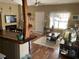 Open concept living area with hardwood floors and unique decor at 804 Brenda Pl., Myrtle Beach, SC 29577