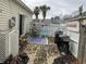 Relaxing patio area with stonework and grill at 804 Brenda Pl., Myrtle Beach, SC 29577