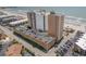 Aerial view of parking and building at 9550 Shore Dr. # 722, Myrtle Beach, SC 29572