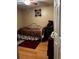 Small bedroom with a twin bed and hardwood floors at 106 Fonza St., Conway, SC 29526