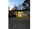 House exterior with covered patio at dusk at 106 Fonza St., Conway, SC 29526