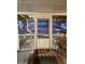 Screened porch with backyard view and string lights at 106 Fonza St., Conway, SC 29526