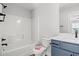 Bathroom with tub, toilet and vanity at 1113 Crooked Hook Rd., North Myrtle Beach, SC 29582