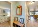 Cozy hallway with coastal decor leading to a bedroom and the living area at 14 Stillwood Dr. # 2, Pawleys Island, SC 29585