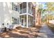 Exterior view of condo with private screened porch at 143 Crane Dr. # A, Pawleys Island, SC 29585