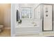 Bathroom with soaking tub, walk-in shower, and window at 144 Shenandoah Dr., Murrells Inlet, SC 29576