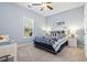 Light blue bedroom with a queen-size bed and twin at 144 Shenandoah Dr., Murrells Inlet, SC 29576
