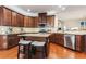 Island kitchen with granite countertops and stainless steel appliances at 144 Shenandoah Dr., Murrells Inlet, SC 29576