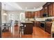Island kitchen with granite countertops and stainless steel appliances at 144 Shenandoah Dr., Murrells Inlet, SC 29576