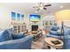 Living area with comfortable seating and large TV at 144 Shenandoah Dr., Murrells Inlet, SC 29576