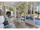 Relaxing screened porch with seating and views of the backyard at 144 Shenandoah Dr., Murrells Inlet, SC 29576