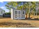 Well-maintained storage shed in backyard, offering extra storage space at 144 Shenandoah Dr., Murrells Inlet, SC 29576