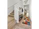 Bright and spacious entryway with stairs and bench at 161 Saddle St, Conway, SC 29527