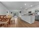 Modern kitchen with stainless steel appliances and granite countertops at 161 Saddle St, Conway, SC 29527