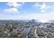 This aerial image highlights the condo community by the water and the ocean views at 1900 Duffy St. # C-7, North Myrtle Beach, SC 29582
