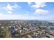 An aerial view of the waterway side condos, a pool, and the ocean and marsh views at 1900 Duffy St. # C-7, North Myrtle Beach, SC 29582