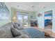 Relaxing living room with decor and sliding glass doors to balcony at 1900 Duffy St. # C-7, North Myrtle Beach, SC 29582
