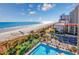 Beautiful birds eye view of the pool and beach front at 201 74Th Ave. N # 2640, Myrtle Beach, SC 29572