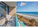 Relaxing view of the beach from a condo balcony at 201 74Th Ave. N # 2640, Myrtle Beach, SC 29572