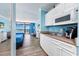 View of the kitchenette with an ocean view at 201 74Th Ave. N # 2640, Myrtle Beach, SC 29572