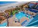 Overhead shot of a dazzling blue pool at 201 74Th Ave. N # 2640, Myrtle Beach, SC 29572