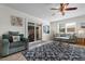 Living room with sliding glass door leading to outdoor space at 214 13Th Ave. S # C, Surfside Beach, SC 29575