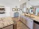 Open kitchen with large island, double sinks, and stainless steel appliances at 220 Machrie Loop # A, Myrtle Beach, SC 29588
