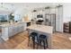 Modern kitchen with granite countertops, stainless steel appliances, and an island at 220 Machrie Loop # A, Myrtle Beach, SC 29588